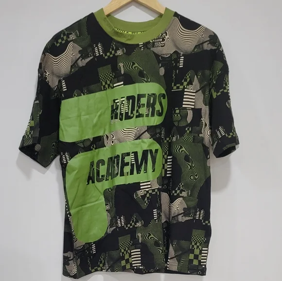 Fila VR46 Oversized Riders Academy Graphic Green T-Shirt Size XS - Picture 3 of 12